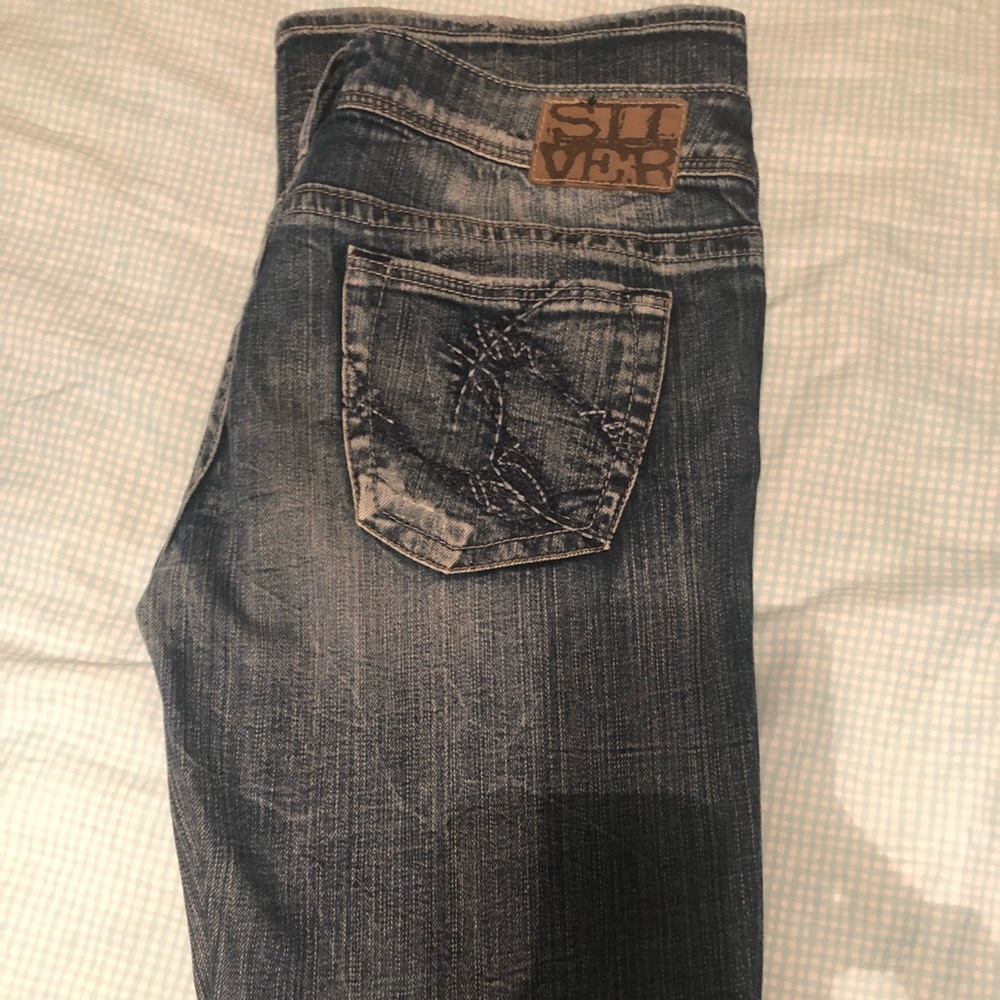 Silver Twisted jeans size 29x31